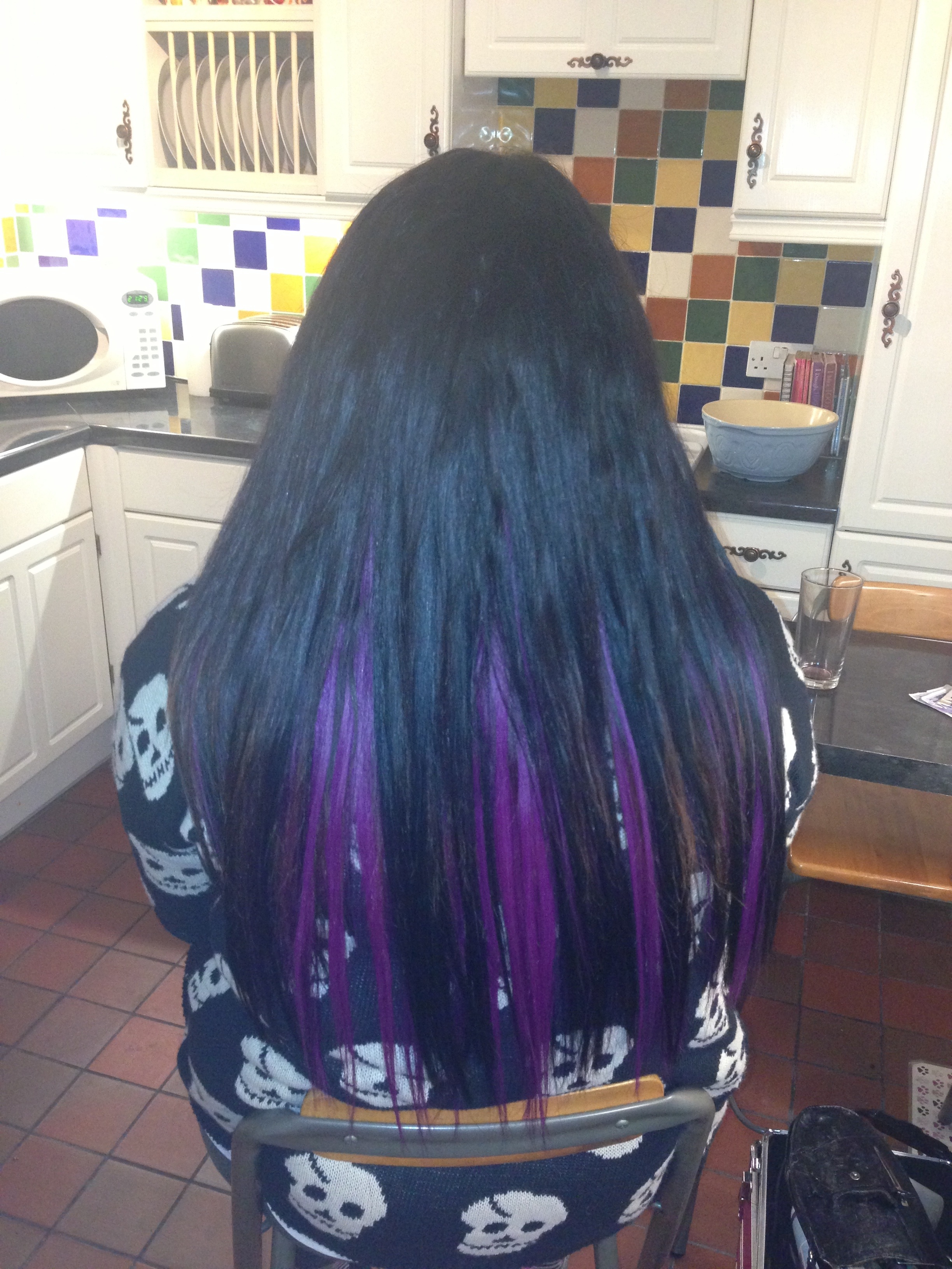 Vibrant Purple And Black Hair Extensions Designerlockzs Blog